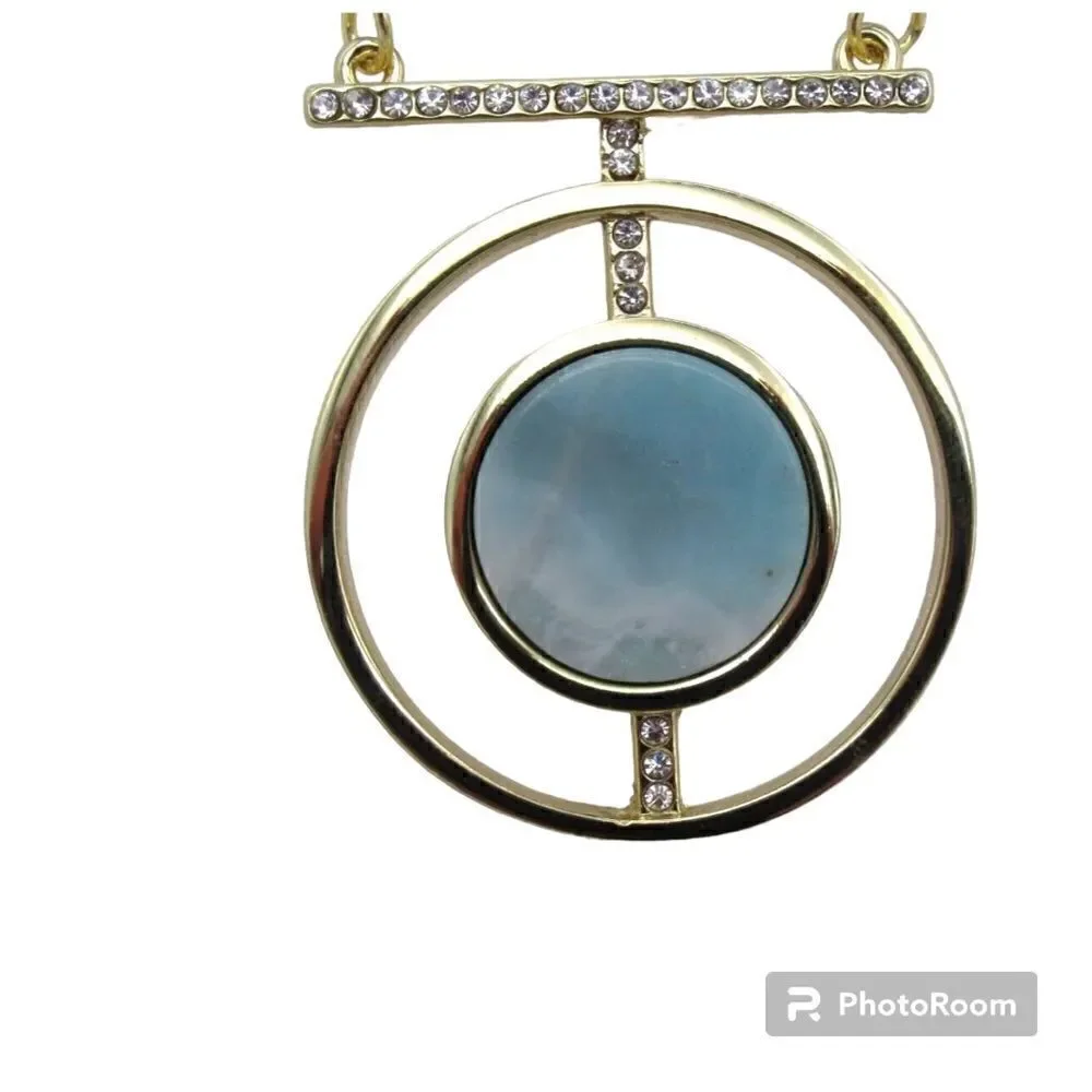 Express gold chain w/semi precious stone NWT